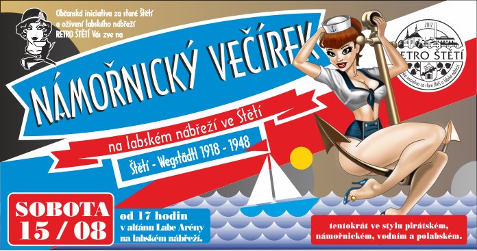 Pozvánka na sobotní Námořnický večírek u Labe arény ve Štětí