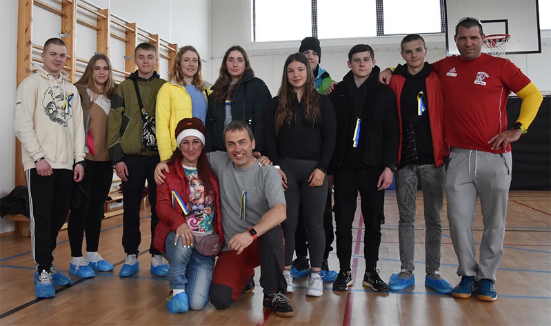 Labe aréna Račice o víkendu ubytovala mladé kanoisty z Ukrajiny