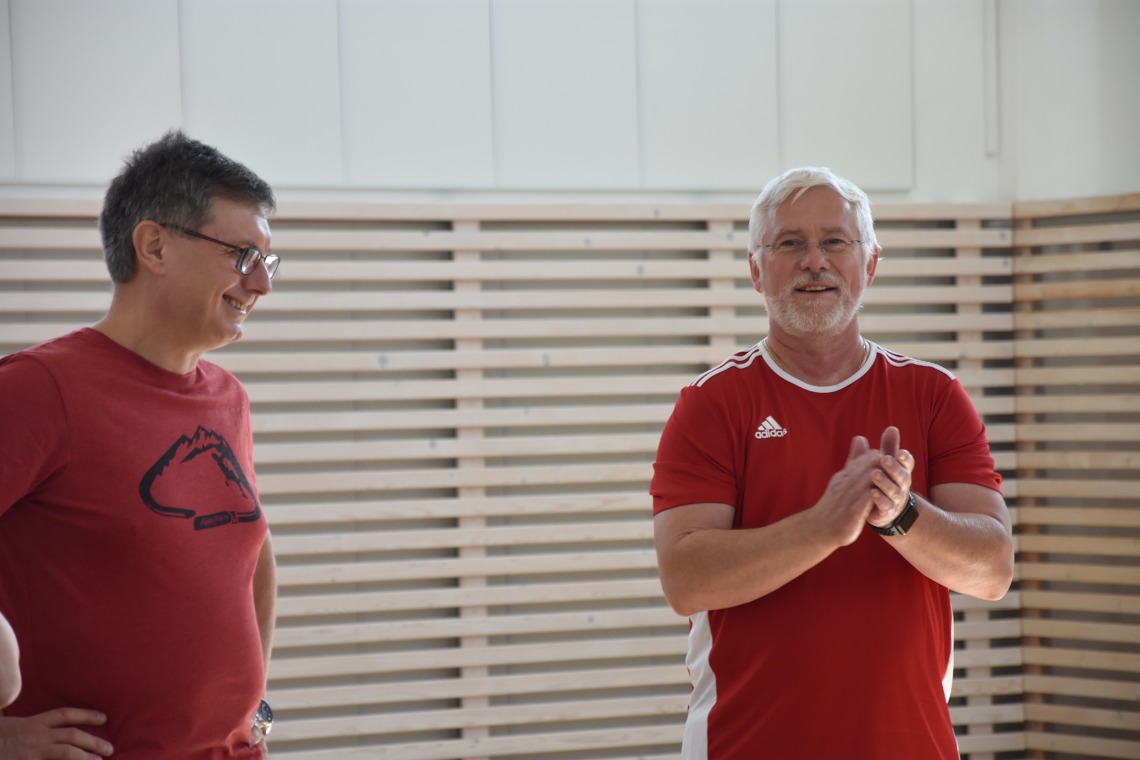2021|09 - Ředitelé v Labe aréně Štětí vyzkoušeli trenažery 2021|09 - Ředitelé v Labe aréně Štětí vyzkoušeli trenažery